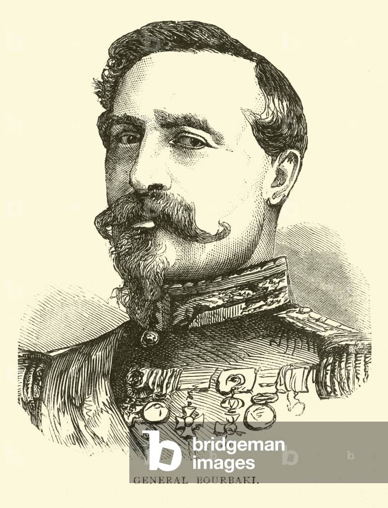 General Bourbaki, September 1870 (engraving)