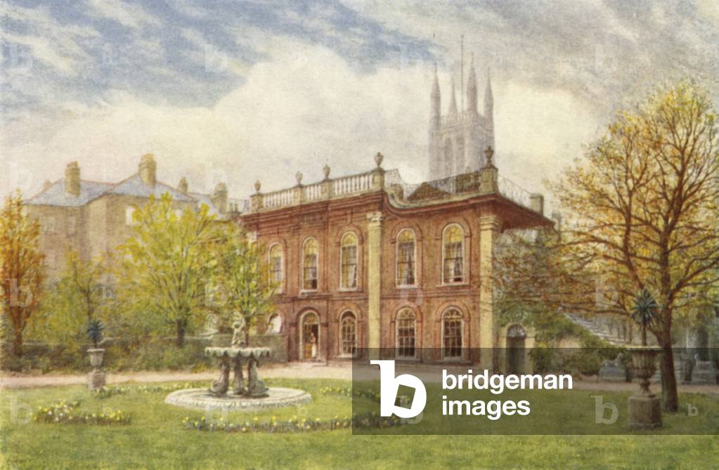 Bradmore House, Hammersmith, April 1904 (colour litho)