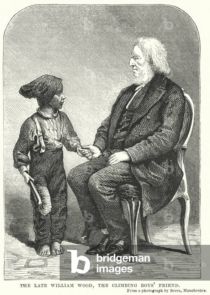 The late William Wood, the Climbing Boy's Friend (engraving)