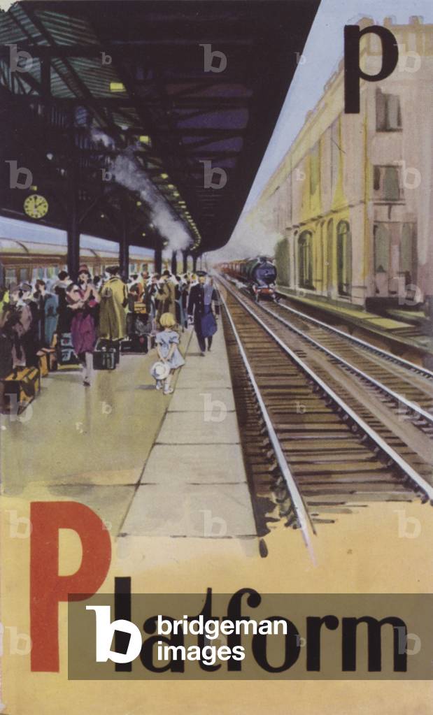 P, Platform (colour litho)