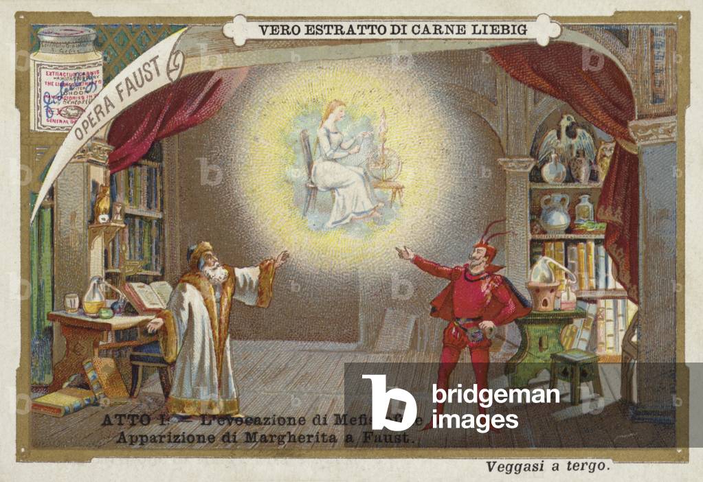 Scene from Faust, an opera by Charles Gounod (chromolitho)