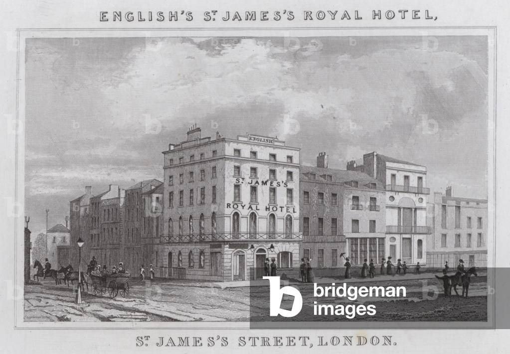 English's St James's Royal Hotel, St James's Street, London (engraving)