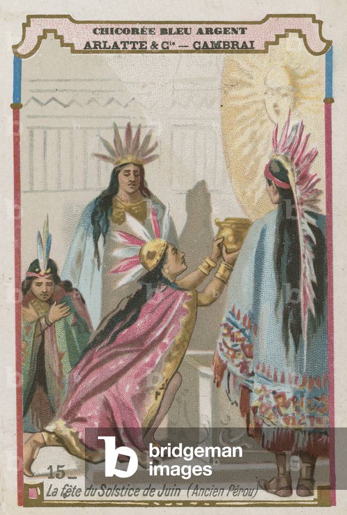 Festival of the summer solstice, ancient Peru (chromolitho)
