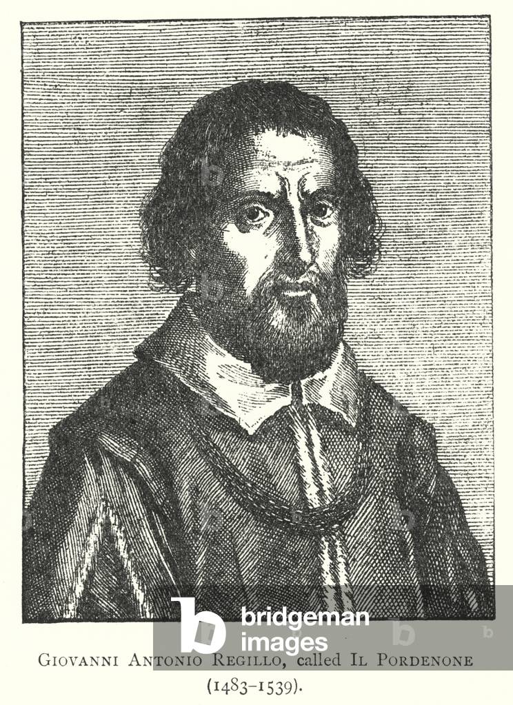 Giovanni Antonio Regillo, called Il Pordenone, 1483-1539 (engraving)