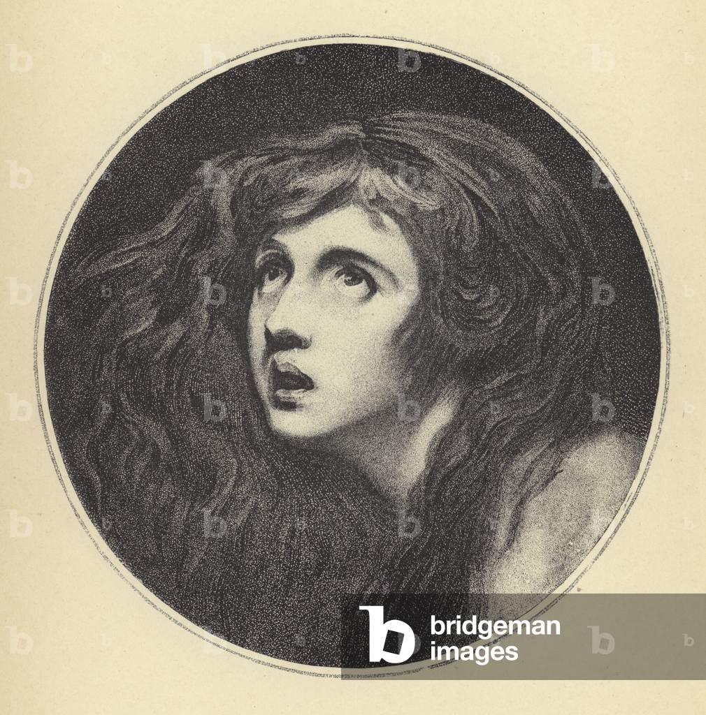 Lady Hamilton as Miranda (engraving)