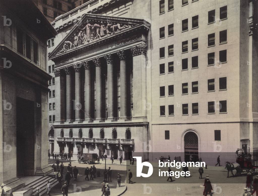 New York: J P Morgan and Co; New York Stock Exchange (photo)