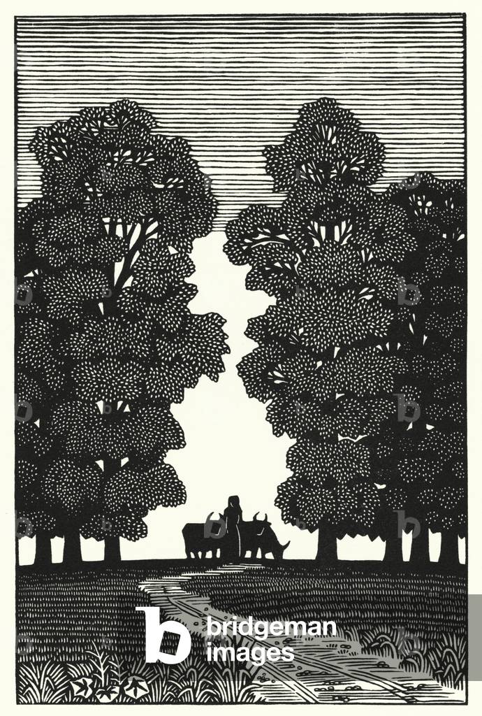 Illustration for Tess Of The DUrbervilles by Thomas Hardy (engraving)