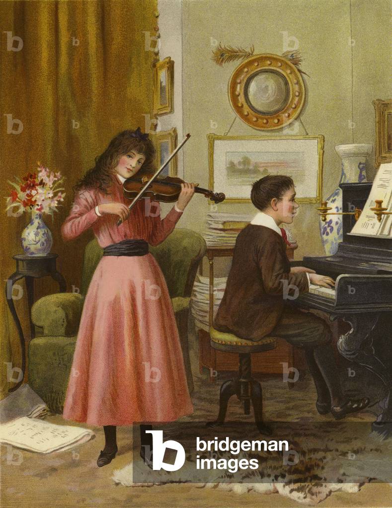 The Duet (colour litho)
