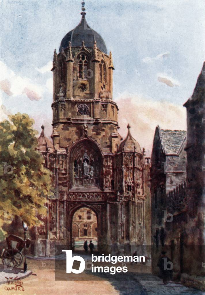 Oxford, Christchurch Gateway (colour litho)
