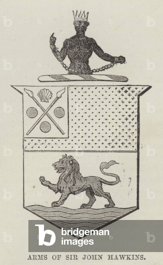Arms of Sir John Hawkins (engraving)