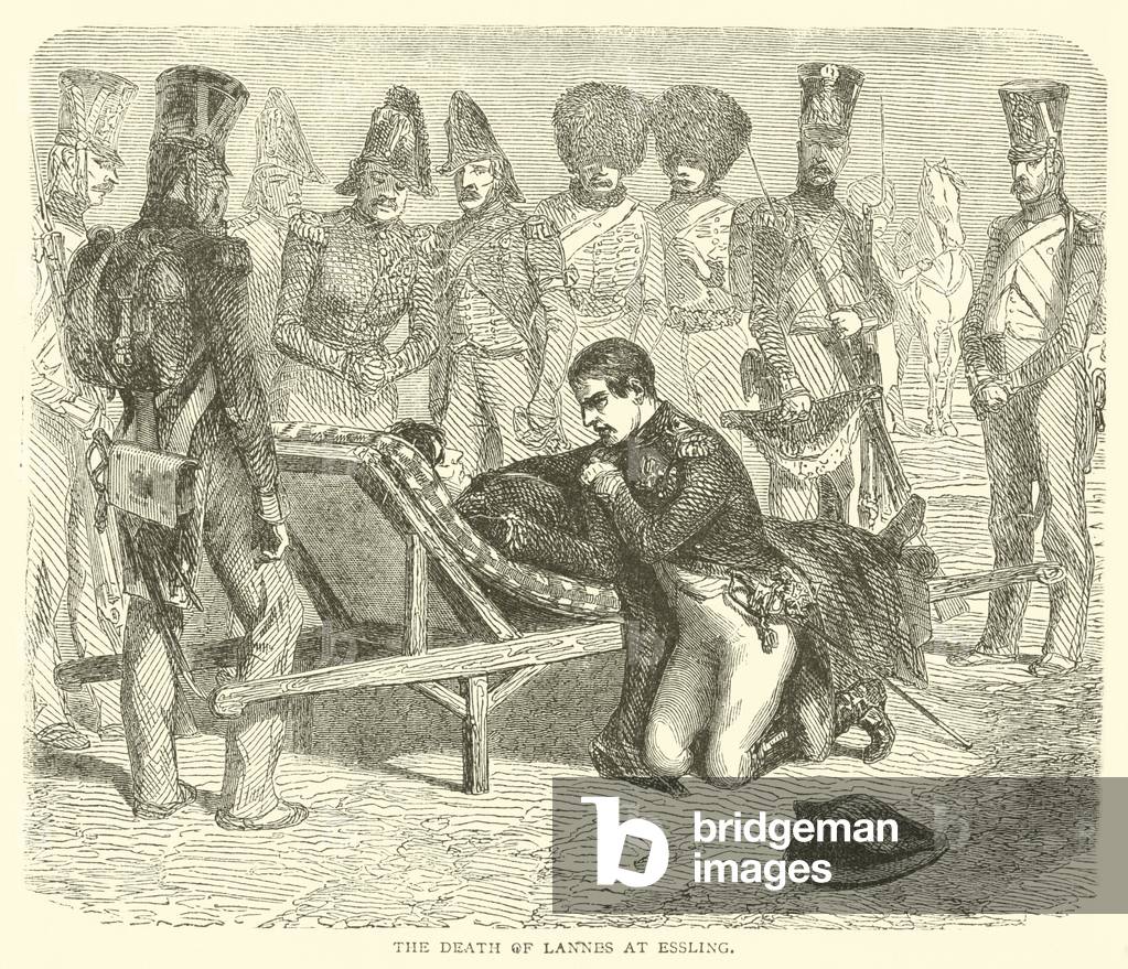 The Death of Lannes at Essling (engraving)