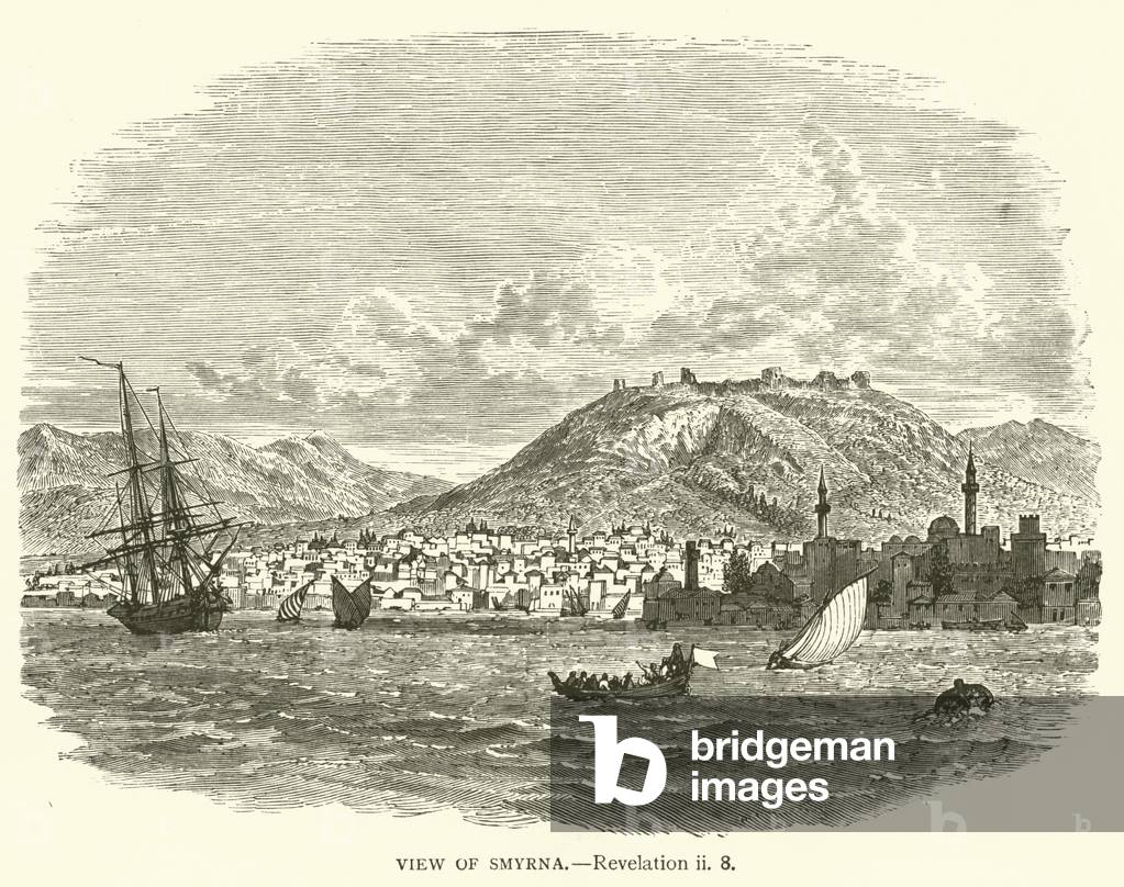 View of Smyrna, Revelation, ii, 8 (engraving)