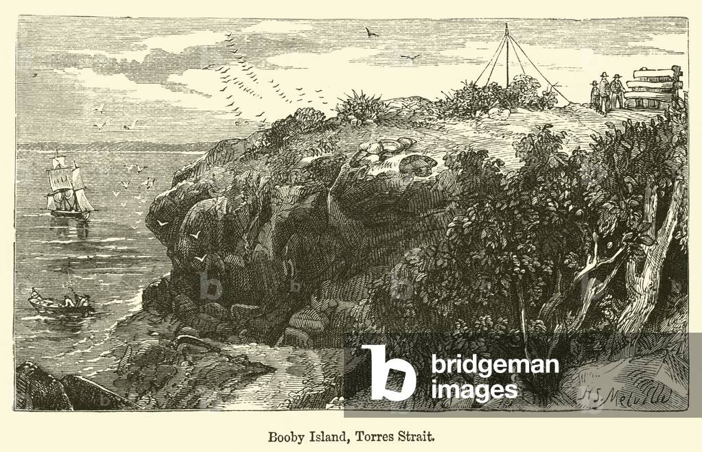 Booby Island, Torres Strait (engraving)