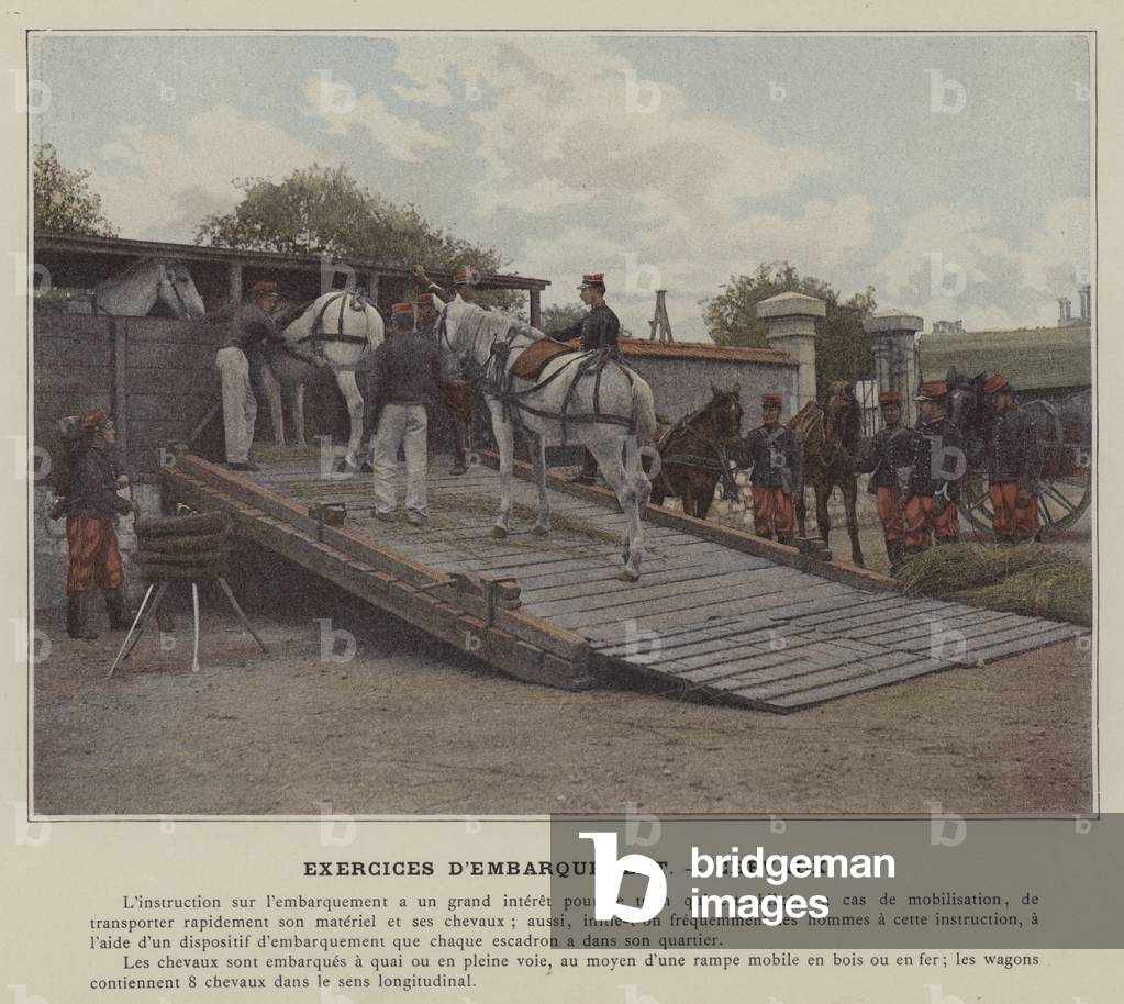 Exercices D'Embarquement, Chevaux (coloured photo)