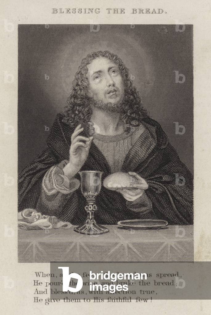 Blessing the bread (engraving)