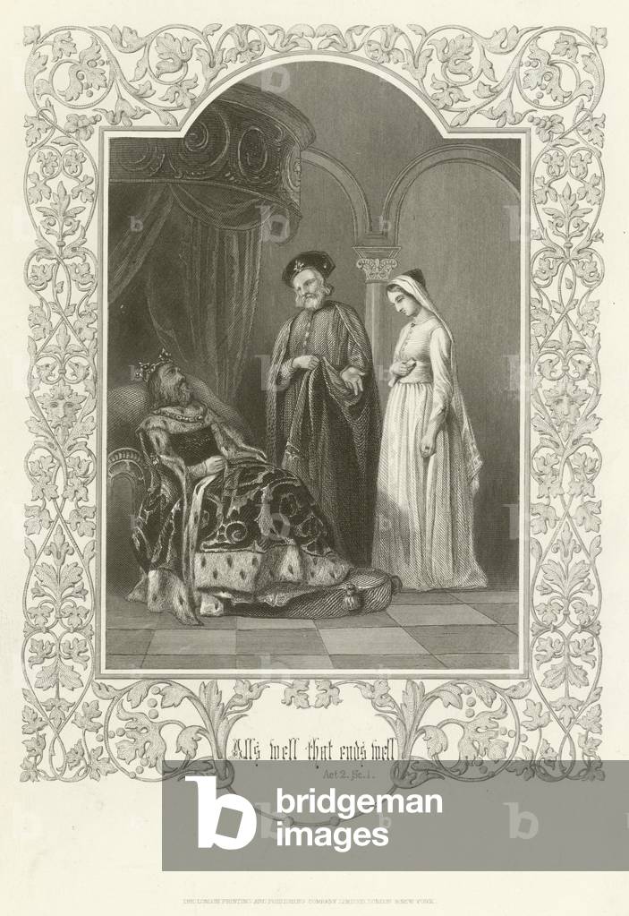 All's Well That Ends Well, Act II, scene i (engraving)