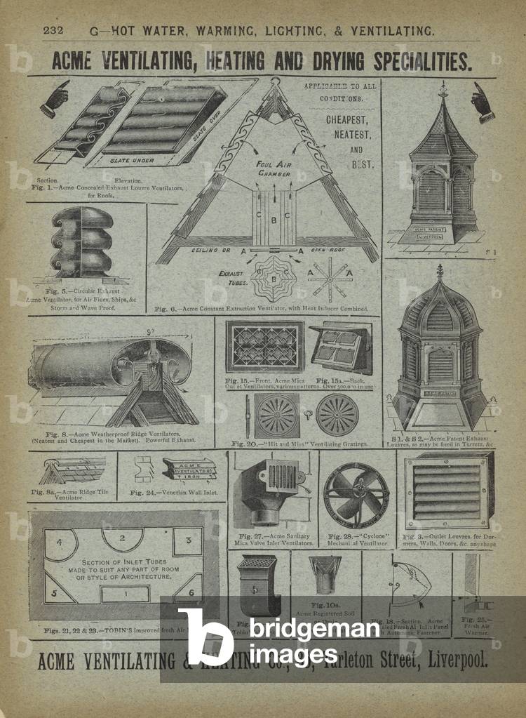 Page from The Architect's, Surveyor's and Engineer's Compendium 1892 (engraving)