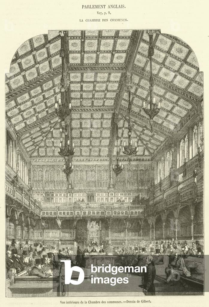 Vue interieure de la Chambre des communes (engraving)