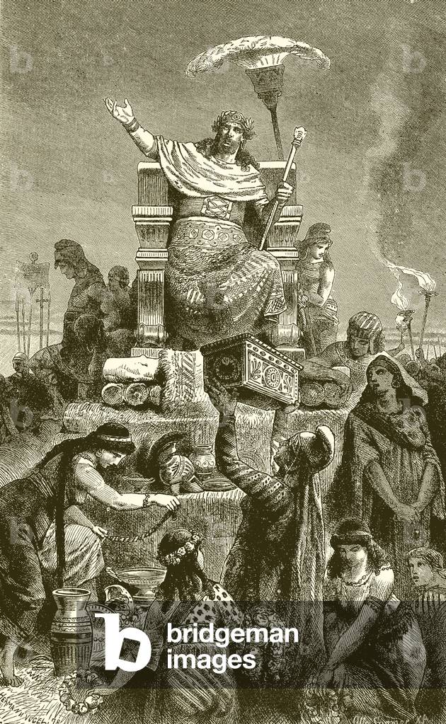Greek Degeneracy.--Croesus on the Funeral Pile (engraving)