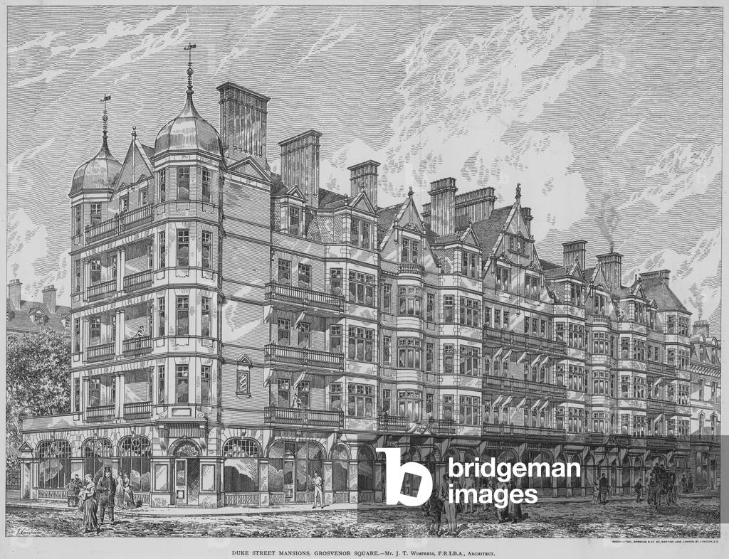 Duke Street Mansions, Grosvenor Square (engraving)