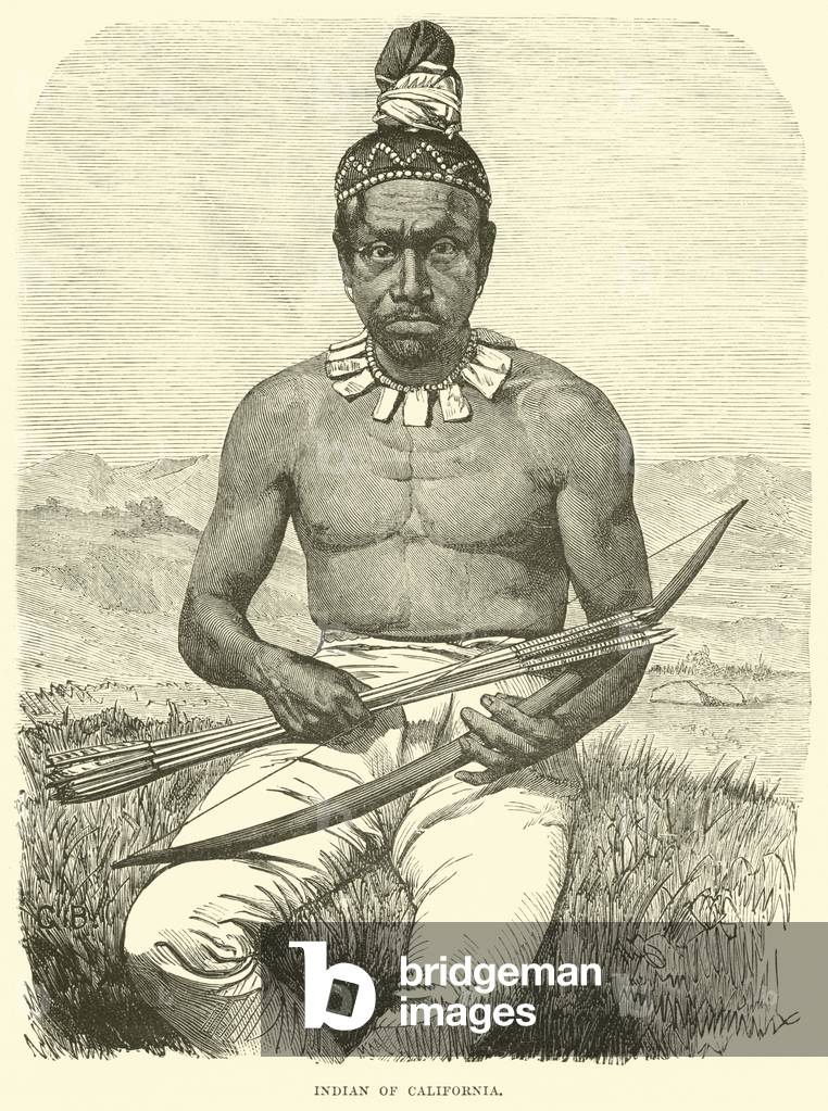 Indian of California , c.1890 (engraving)