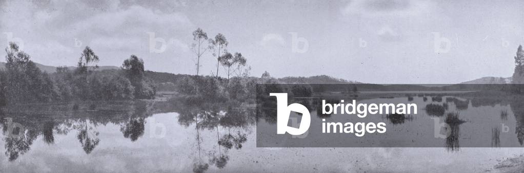 Nuwara Eliya Lake (b/w photo)