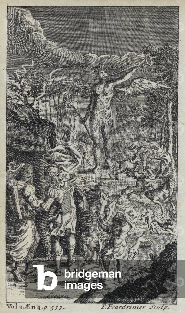 Illustration for John Dryden's translation of Virgil's Aeneid (engraving)