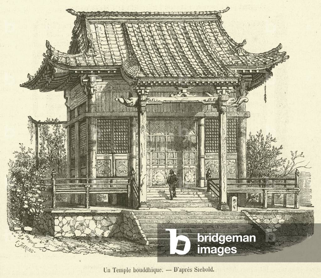 Un Temple bouddhique (engraving)