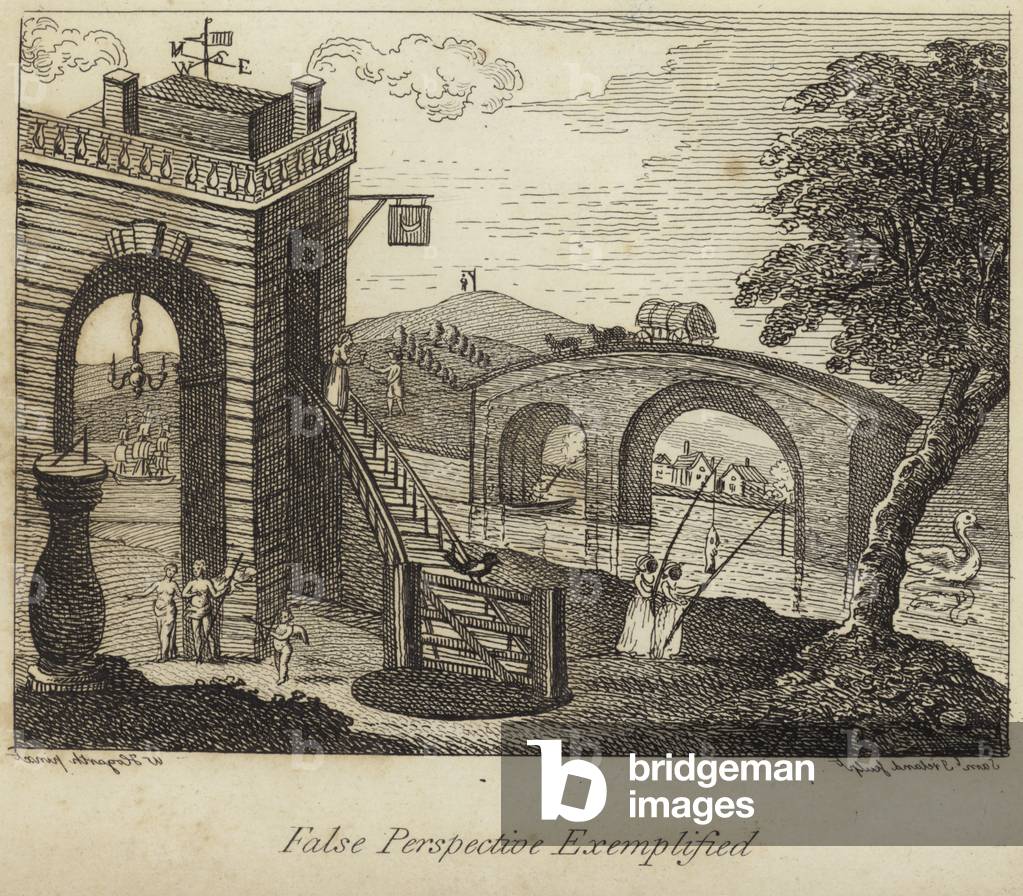 False perspective exemplified (engraving)