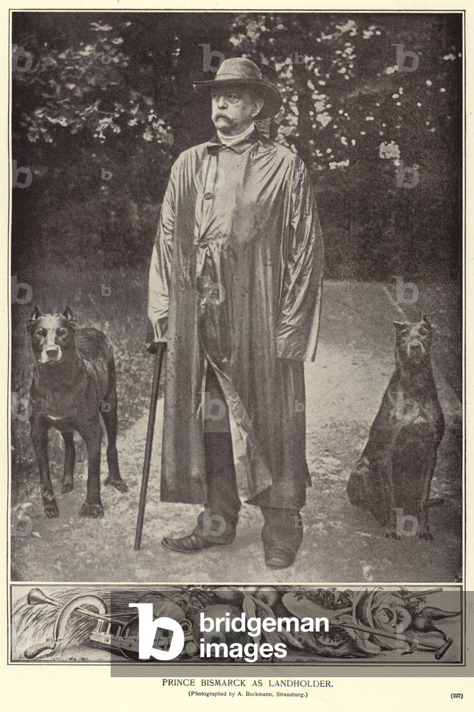 Prince Bismarck as landholder (b/w photo)