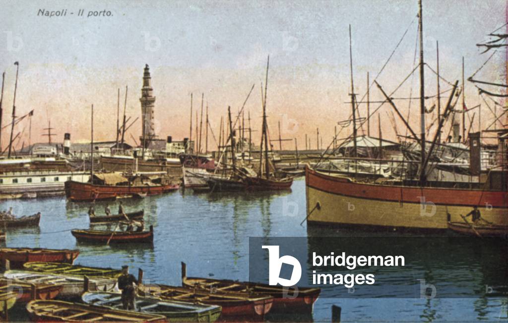 Naples, Italy, The Port (colour photo)