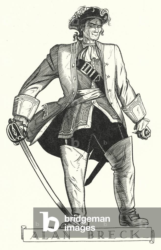 Alan Breck (litho)