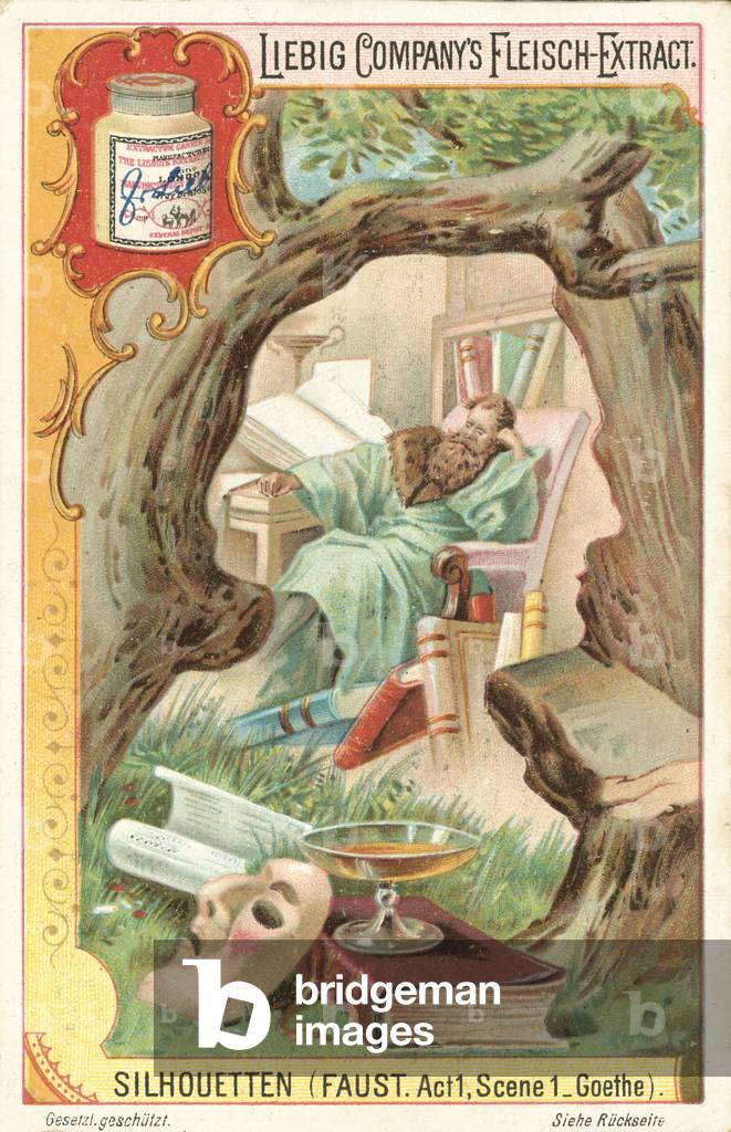 Scene from Goethe's play Faust (chromolitho)