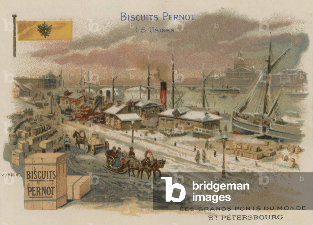 St Petersburg, Russia (chromolitho)