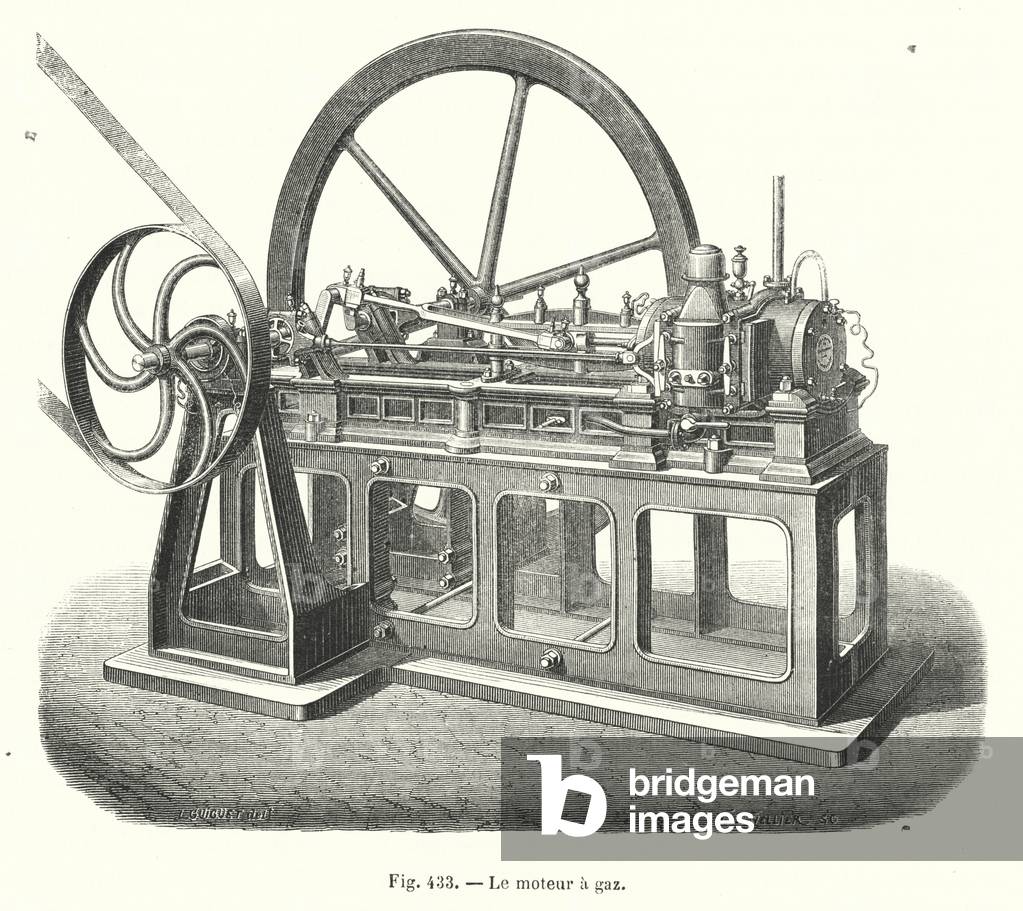 Le moteur a gaz (engraving)