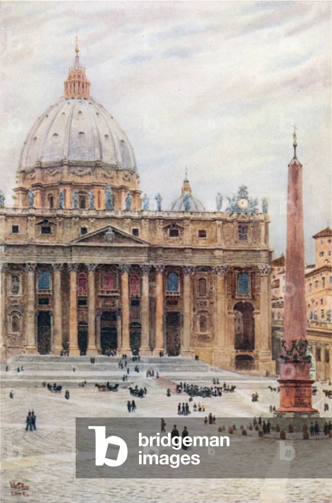 Rome. S. Peter's (colour litho)
