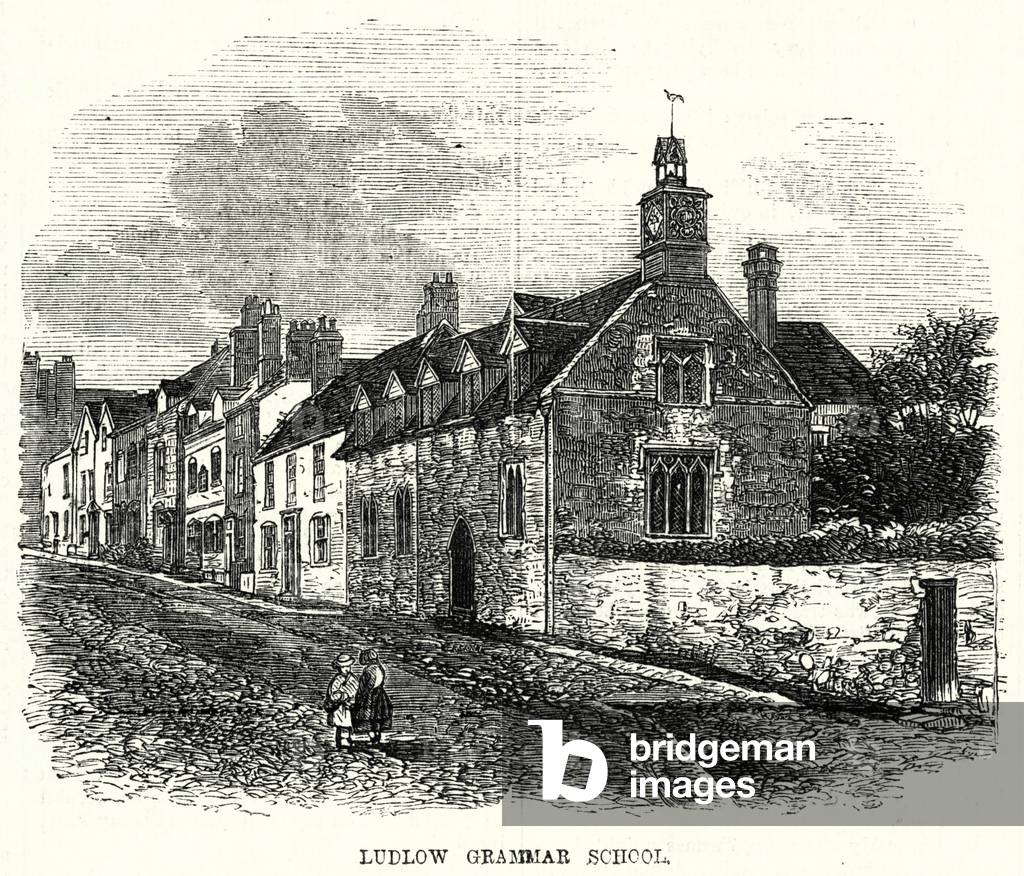 Ludlow Grammar School (engraving)