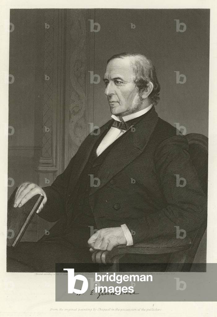 William Ewart Gladstone, British Liberal politician (engraving)
