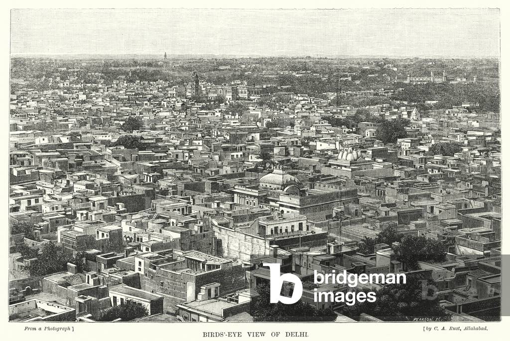 Birds'-Eye View of Delhi (engraving)