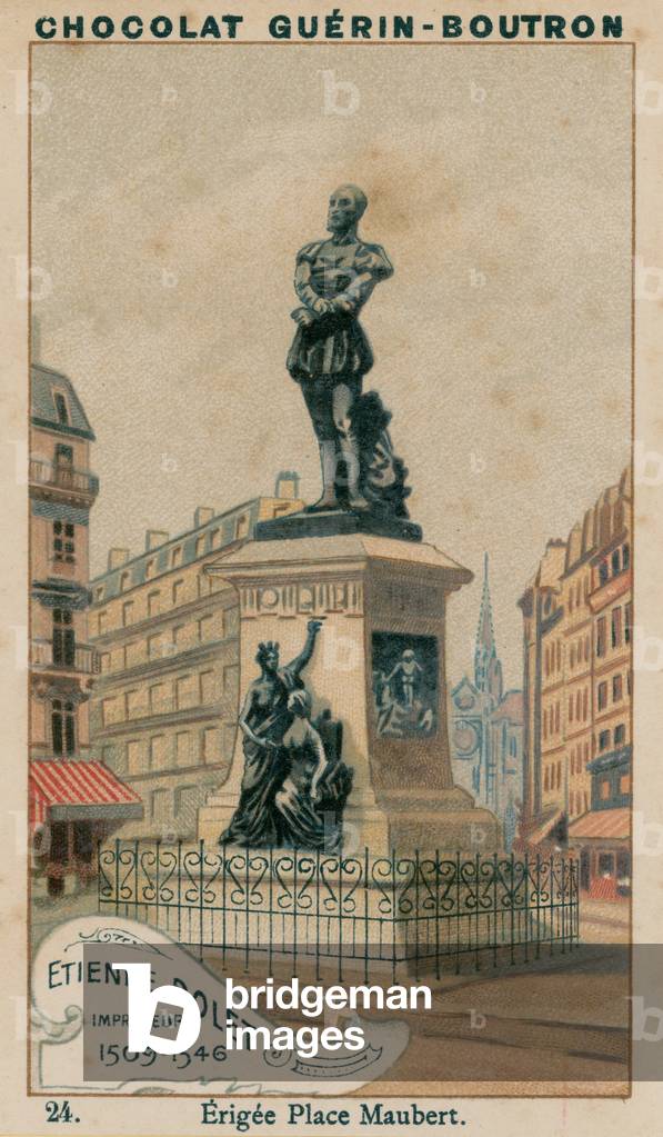 Etienne Dolet, Imprimeur, 1509-1546, Erigee Place Maubert (chromolitho)