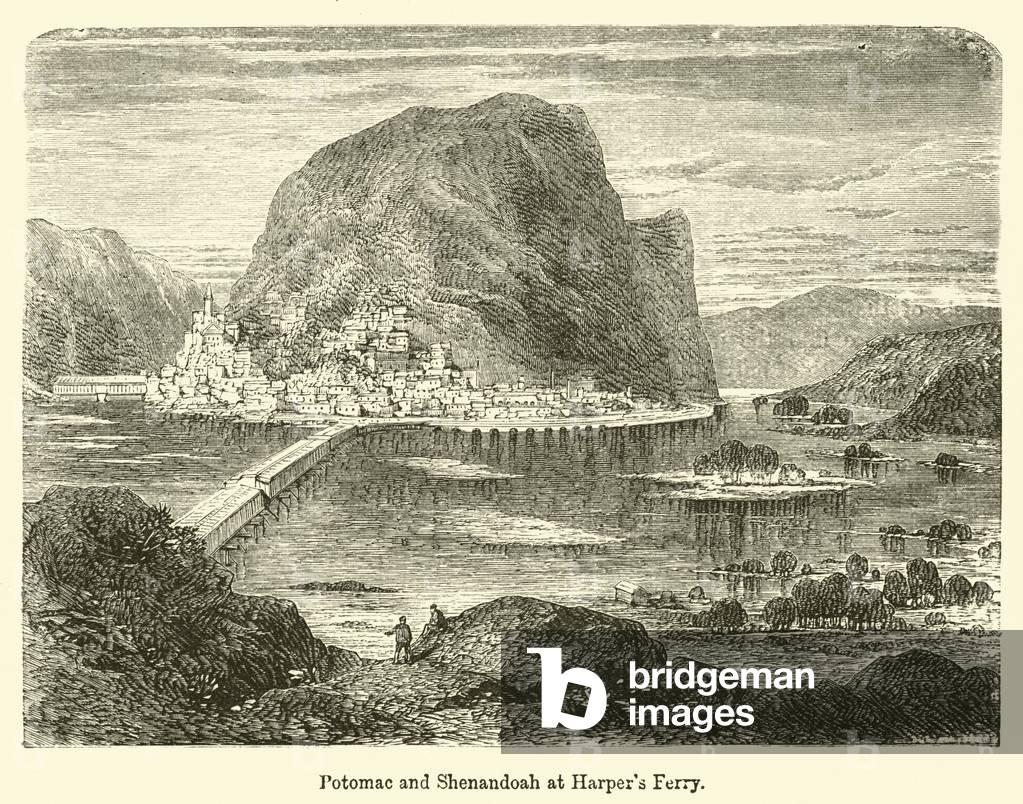 Potomac and Shenandoah at Harper's Ferry (engraving)