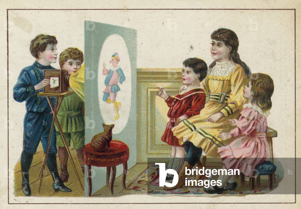Magic lantern show (chromolitho)