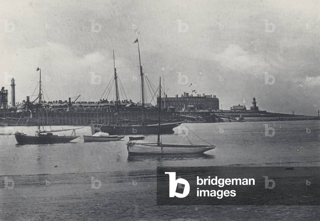 Fleetwood, from Knott End (b/w photo)
