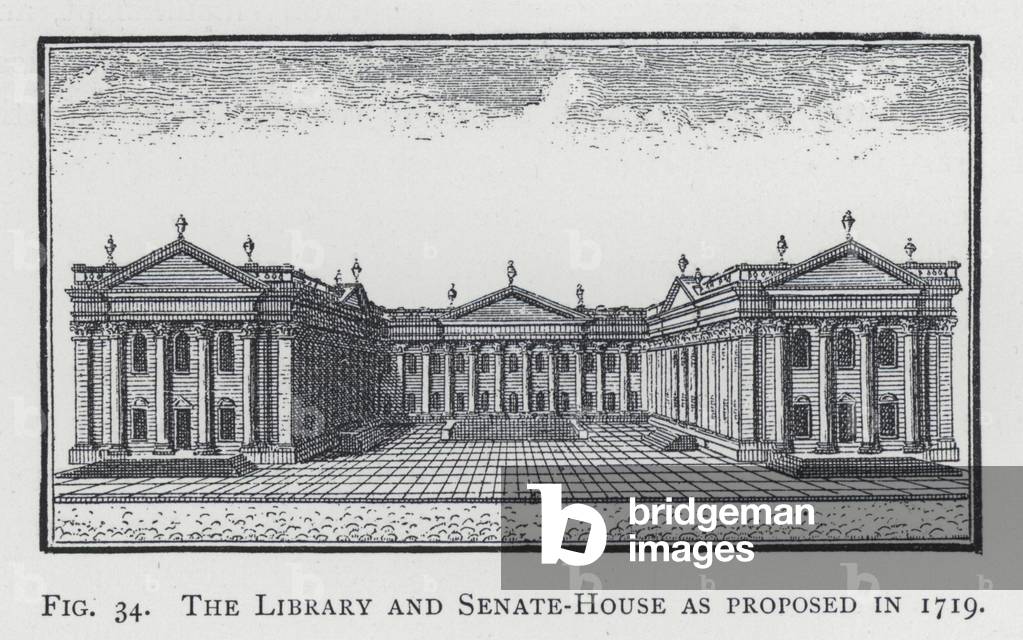 The Library and Senate-House as proposed in 1719 (engraving)