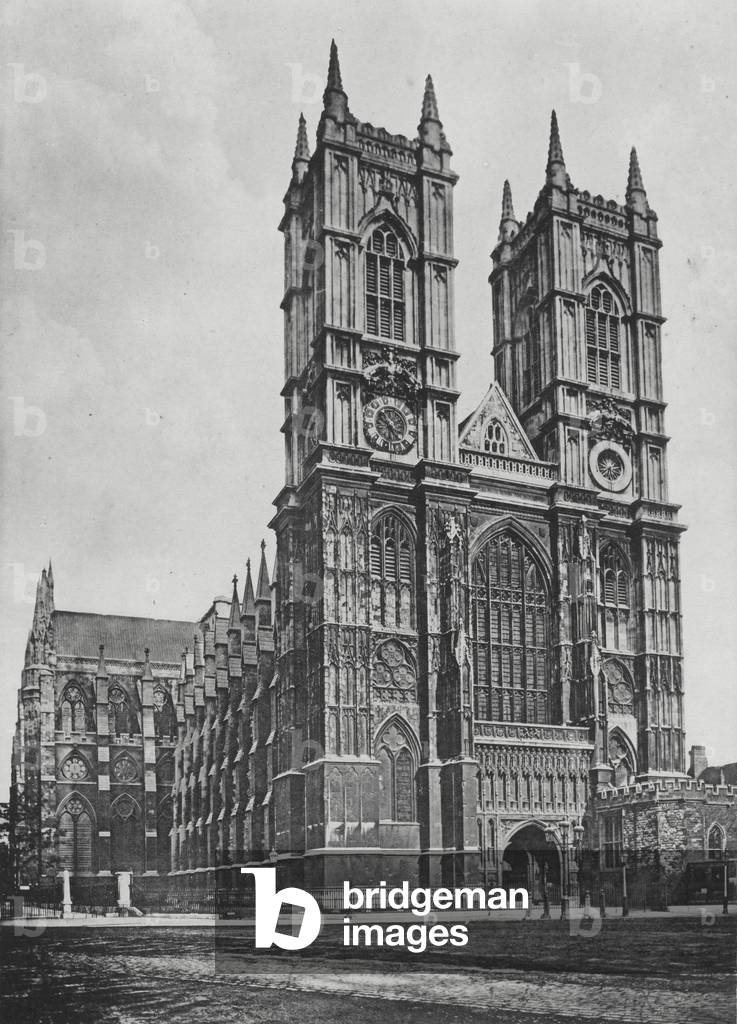 London: Westminster Abbey (b/w photo)