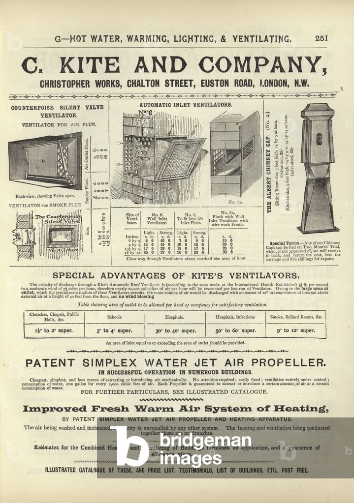 Page from The Architect's, Surveyor's and Engineer's Compendium 1892 (engraving)