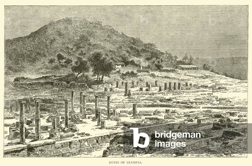 Ruins of Olympia (engraving)