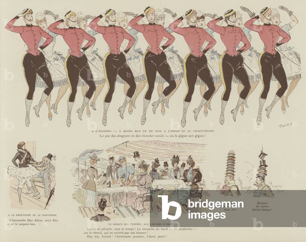 Illustration for La Vie De Londres by Mars (colour litho)