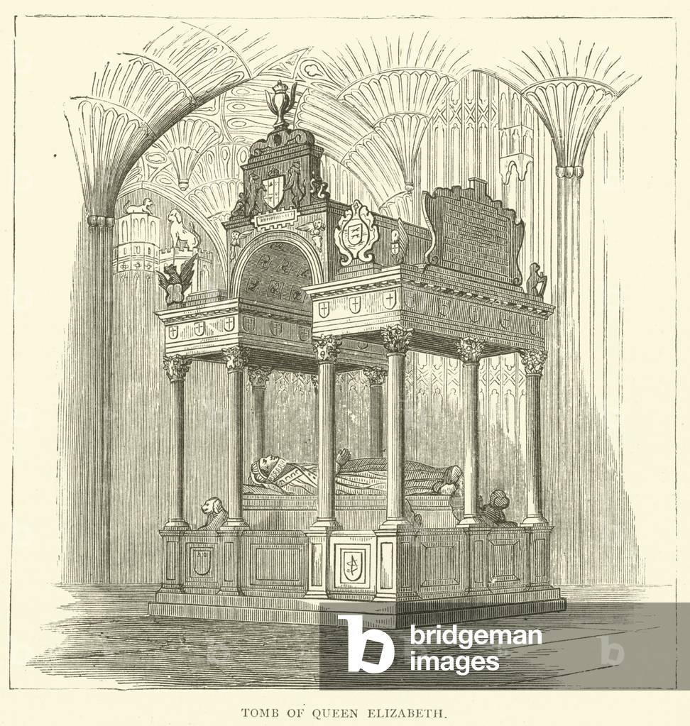 Tomb of Queen Elizabeth (engraving)