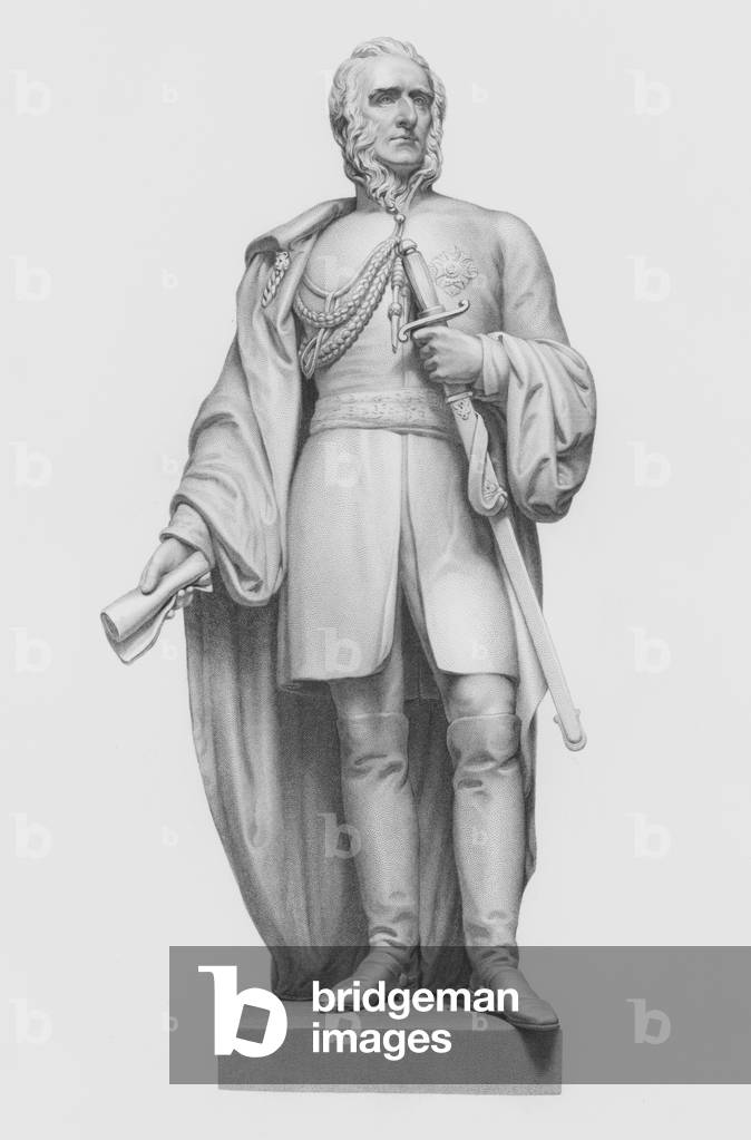 Napier, engraved by R Artlett from the statue by G G Adams (engraving)